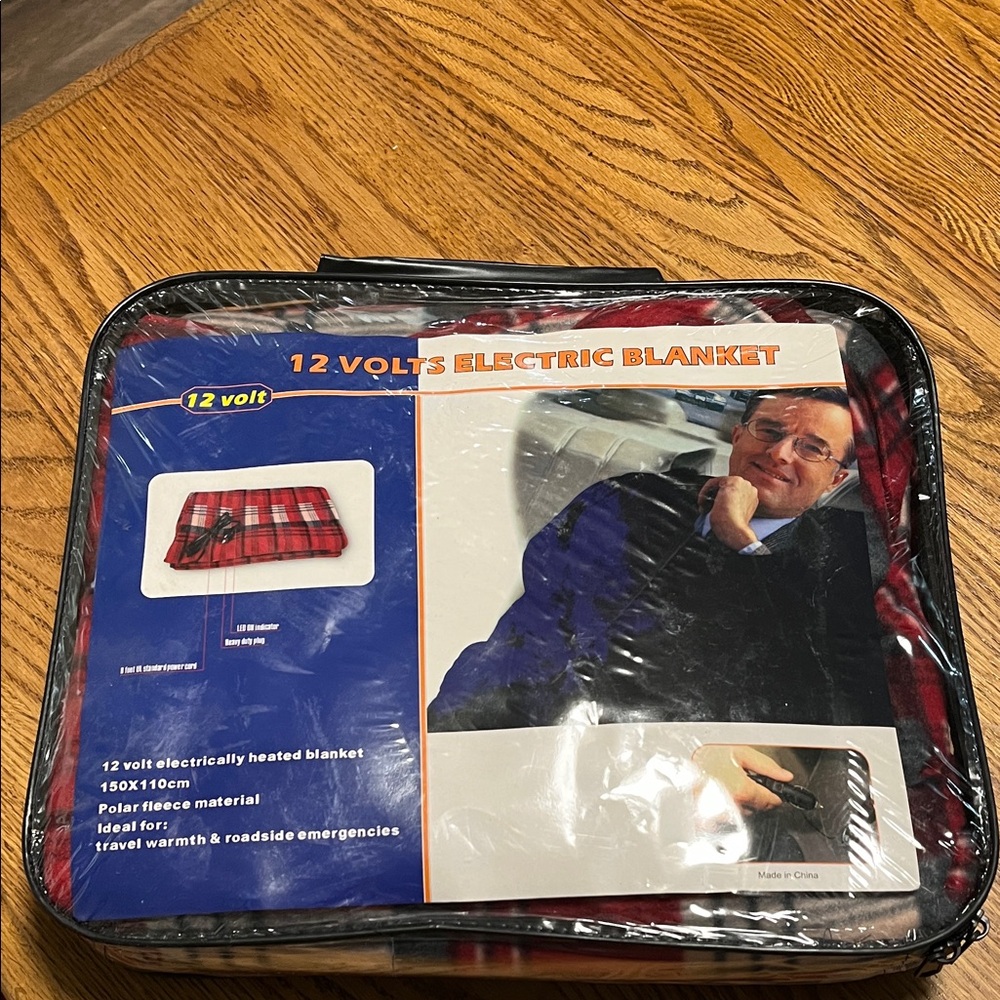 Red and Black Electric Blanket